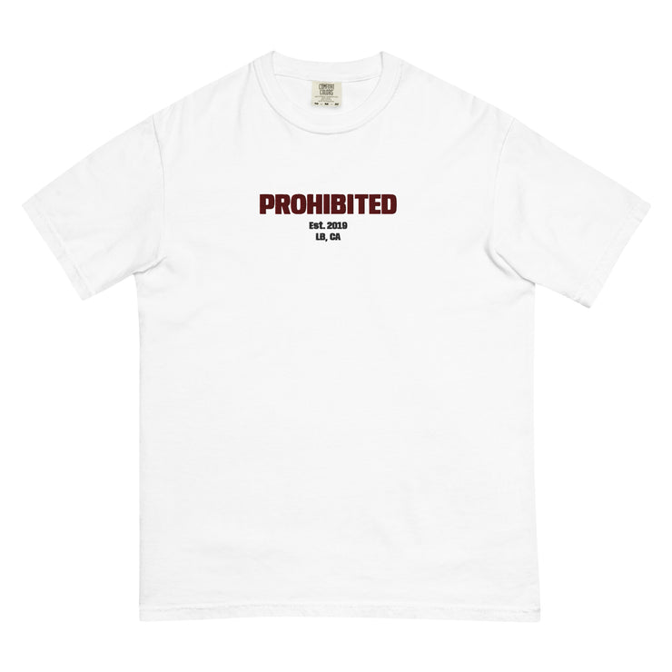 PROHIBITED Embroidered Heavyweight T-Shirt