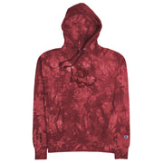 PROHIBITED Embroidered Champion tie-dye hoodie