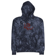 PROHIBITED Embroidered Champion tie-dye hoodie